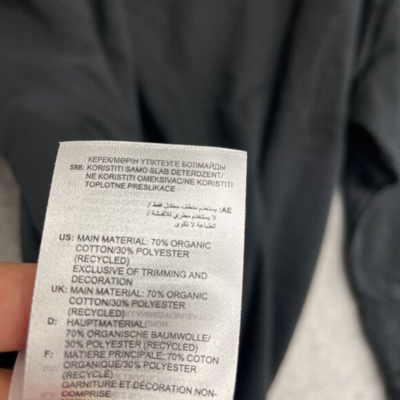 NEW Adidas Men's XL Black White Embroidered Logo Sweatshirt Crewneck - Picture 7 of 11